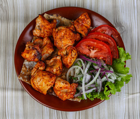 Chicken skewers