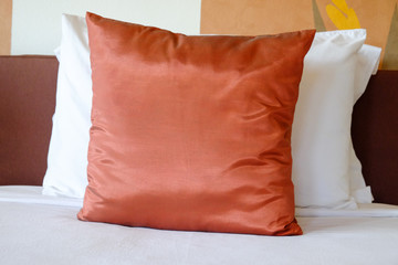 Pillow on bed