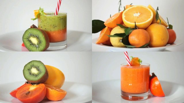 Mix of fruit smoothie