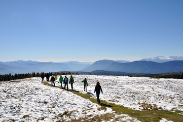 Wanderer Richtung Süden