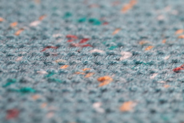 Knitted fabric from yarn bulky warm