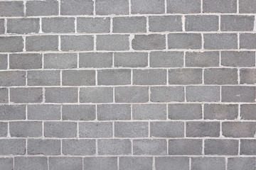 New wall of cinder block