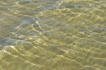 Fototapeta na wymiar Sun Rays Sand Water