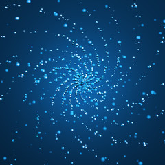 Abstract 3D Rendering of Chaotic Particles.