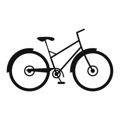 Fototapeta premium Bicycle simple icon