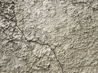 crack on grunge cement wall