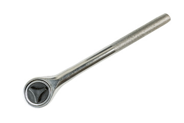 Ajustable hex-nut wrench isolated on a white background. Tools series.