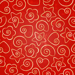 Red seamless background
