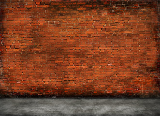 red old brick wall
