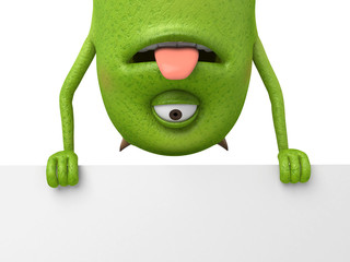 Little monster and its information board © Jane