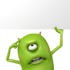 Little monster and its information board