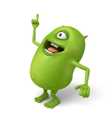 Little monster and its information board