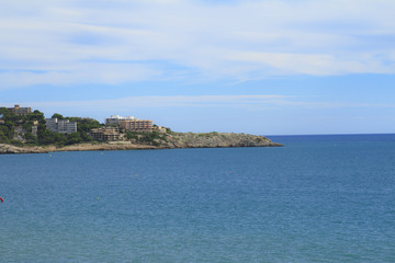 Vue de la baie de Salou en Espagne