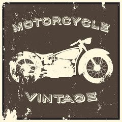 Vintage motorcycle label.