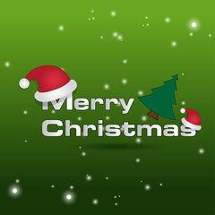 Merry Christmas Greeting Card Design