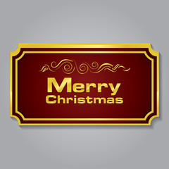 Merry Christmas Greeting Card Design
