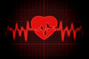 Heart frequency - obrazy, fototapety, plakaty