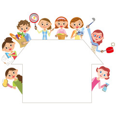 家事をする主婦