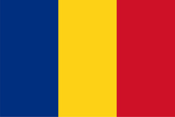 Fototapeta premium Standard Proportions for Romania Flag