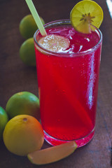 Red soda lime