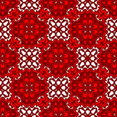 Abstract seamless  tiled vector pattern for fabric