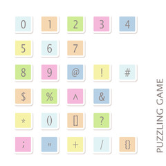 Blue pink green yellow expressive font