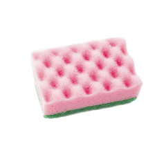 Obraz na płótnie Canvas colored sponge, sponge for washing dishes on a white background