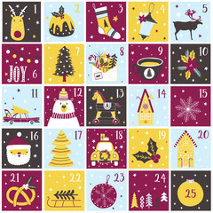 Christmas advent calendar.