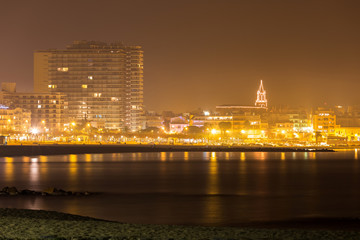 At night in the Costa Brava,Palamos (Spain)