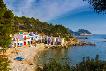 Detail of the Spanish coast