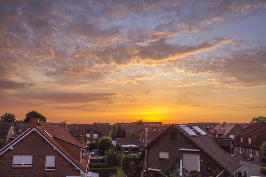 Sonnenaufgang im Ruhrgebiet