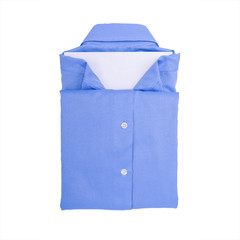 Fototapeta na wymiar Blue shirt isolated on white background