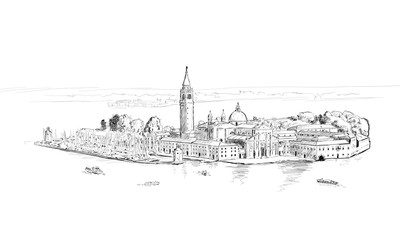 sketch of San Giorgio