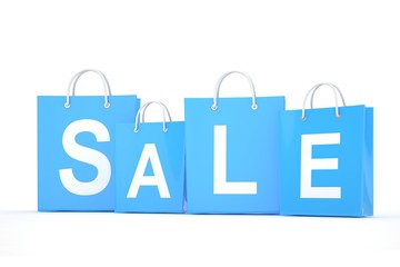 sale written on shopping bag