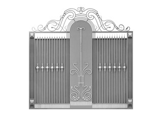Modern  iron  decorative  gates.