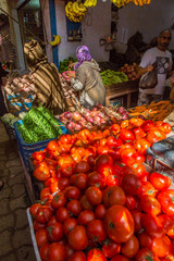 On vegetables market in Essaouira, Morocco