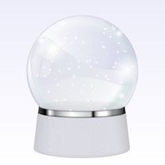 Magical snow globe. Christmas gift.