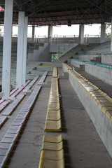 Stadium bleacher seats