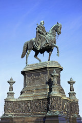 Obraz premium Equestrian Statue of King John of Saxony, Dresden, Germany