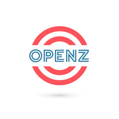 Letter O number 0 logo icon design template elements