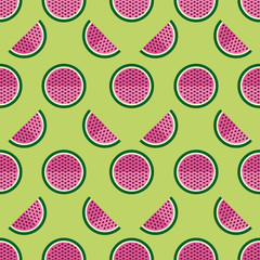 Watermelon flat summer pattern.