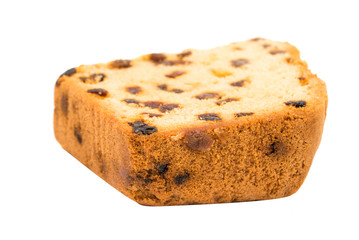 Christmas cake with raisins