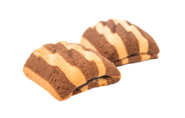 striped cookies isolated