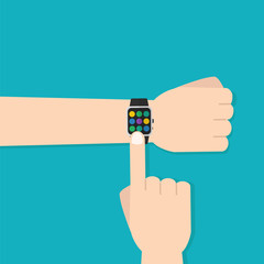 Smart watch with hands