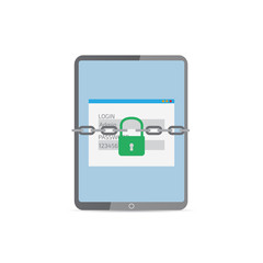 Protection against hacker concept. Vector illustration