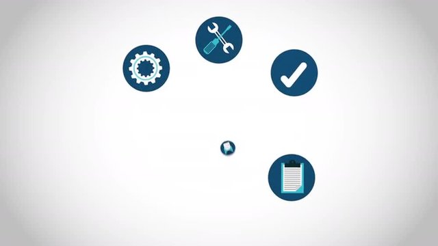 customer service icons, Video Animation