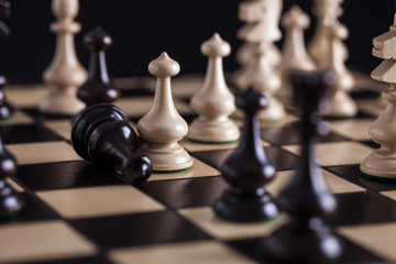Chess. White pawns vs black