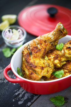 Poulet Tandoori, plat indien