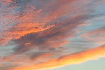 Fototapeta premium Abendhimmel mit Wolken