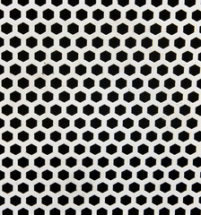 white iron pentagon pattern 
